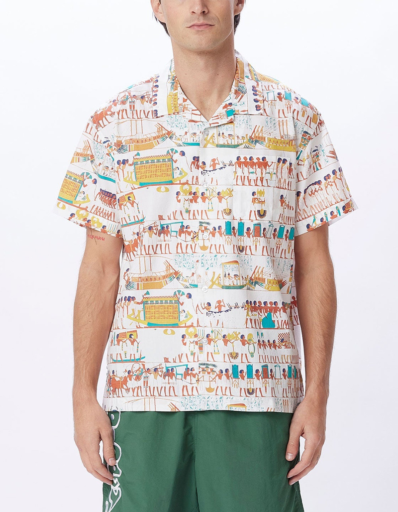 OBEY Heiro Mens Button Up Shirt image number 0