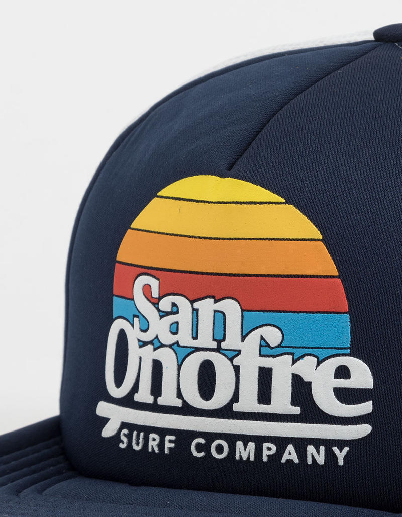 SAN ONOFRE SURF CO. Navy Mens Trucker Hat image number 1