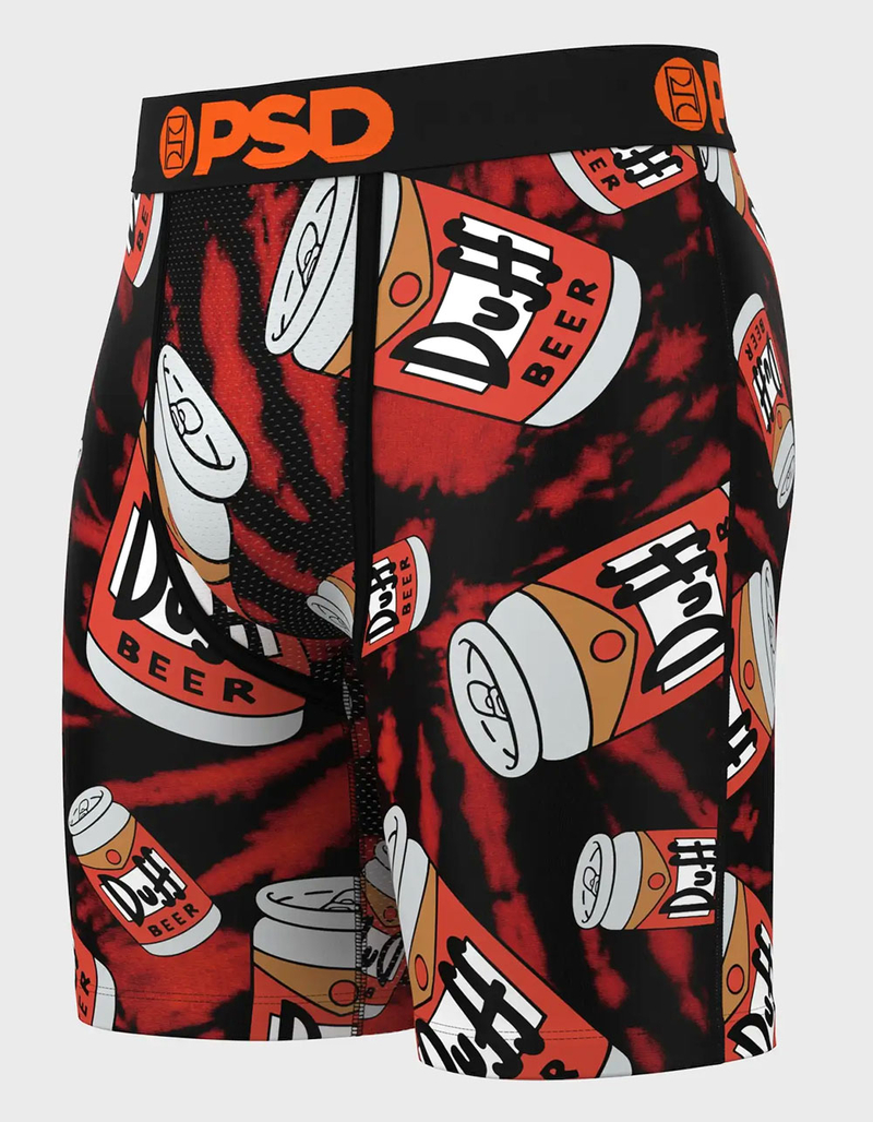 PSD x The Simpsons Duff Beer Mens Boxer Briefs image number 1