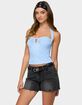EDIKTED Caitie Striped Buckle Halter Top image number 2