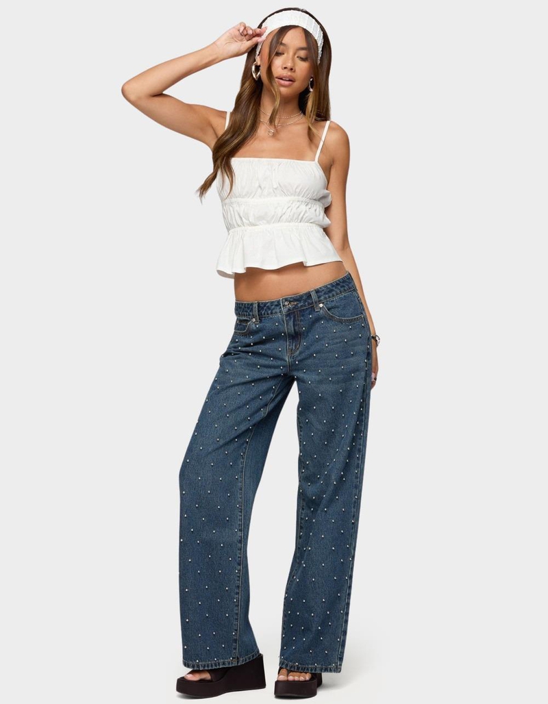 EDIKTED Adler Tiered Backless Top image number 4