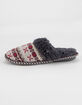 MUK LUKS Frida Fairisle Wine Womens Slippers image number 4