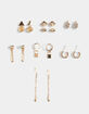 FULL TILT 9 Pack Snake Lock Lightning Earring Set image number 1