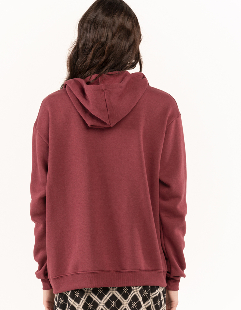 FULL TILT Essentials Womens Oversized Zip-Up Hoodie image number 2