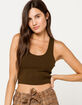 BOZZOLO Racerback Olive Womens Tank Top image number 1