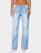 EDIKTED Tera Striped Low Rise Jeans image number 1