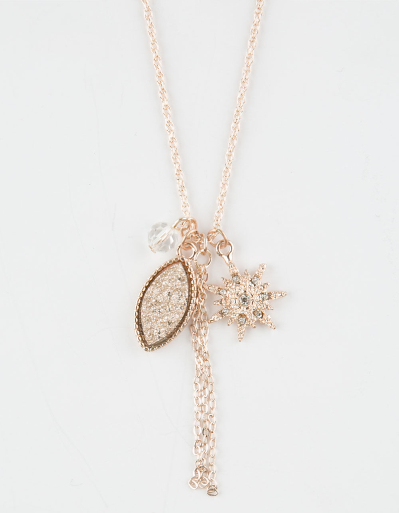 FULL TILT Druzy Charm Necklace image number 1