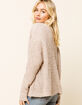WEST OF MELROSE Knit Ain't Over Tan Womens Cardigan image number 2