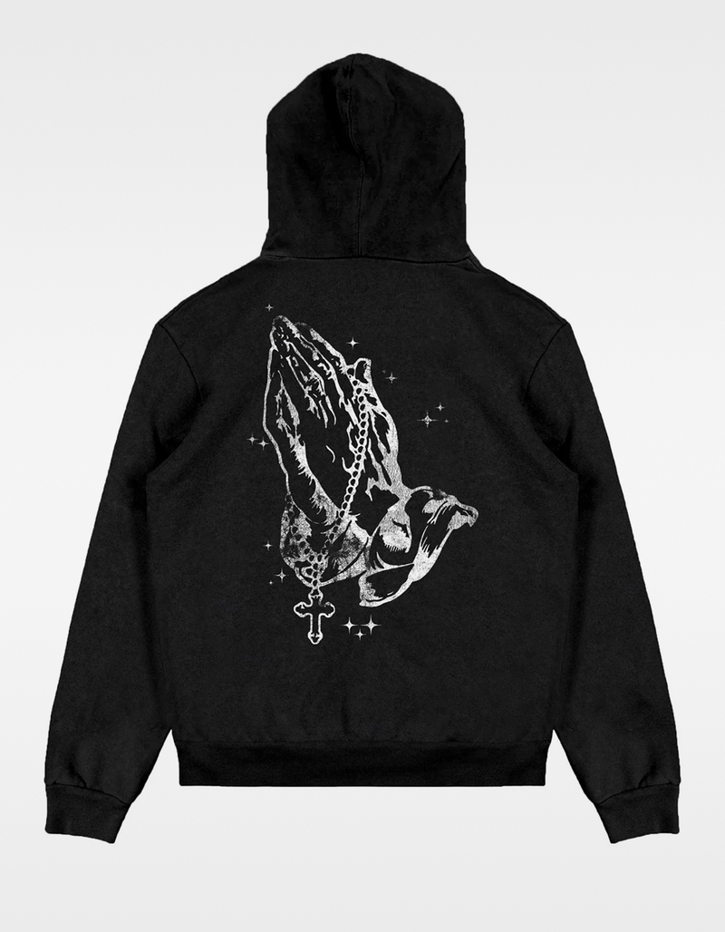 LA FAMILIA Prayer Hands Mens Hoodie image number 0