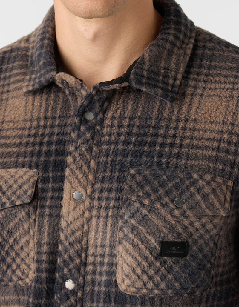 O'NEILL Glacier Plaid High Pile Superfleece Mens Flannel image number 5