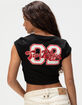 TRUE RELIGION Number Womens Notch Crop Tee image number 1
