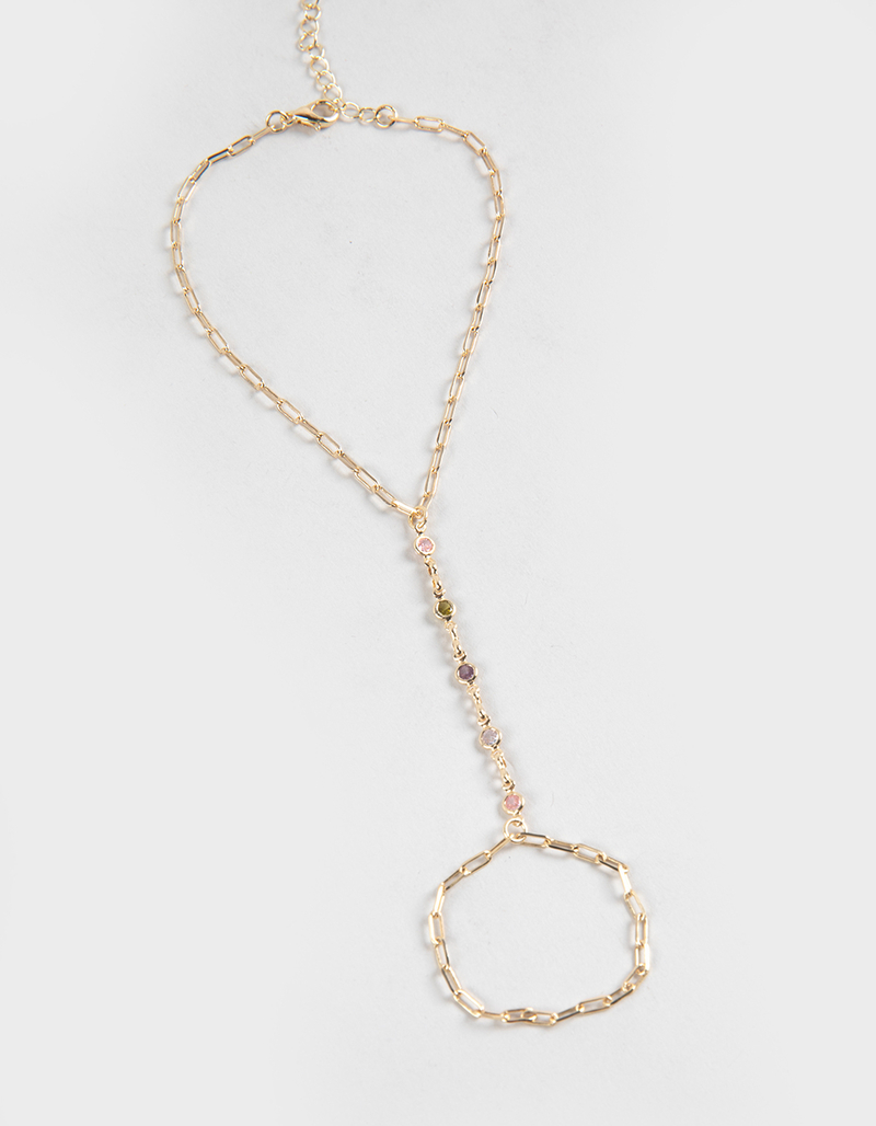 FULL TILT Rhinestone Hand Chain image number 3