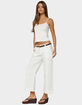 EDIKTED Odettia Sheer Cotton Pants image number 4