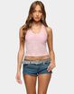 EDIKTED Bead & Sequin Sheer Mesh Halter Top image number 1