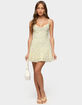 EDIKTED Daphna Floral Chiffon Mini Dress image number 5