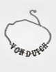 VON DUTCH Rhinestone Womens Chain Belt image number 1