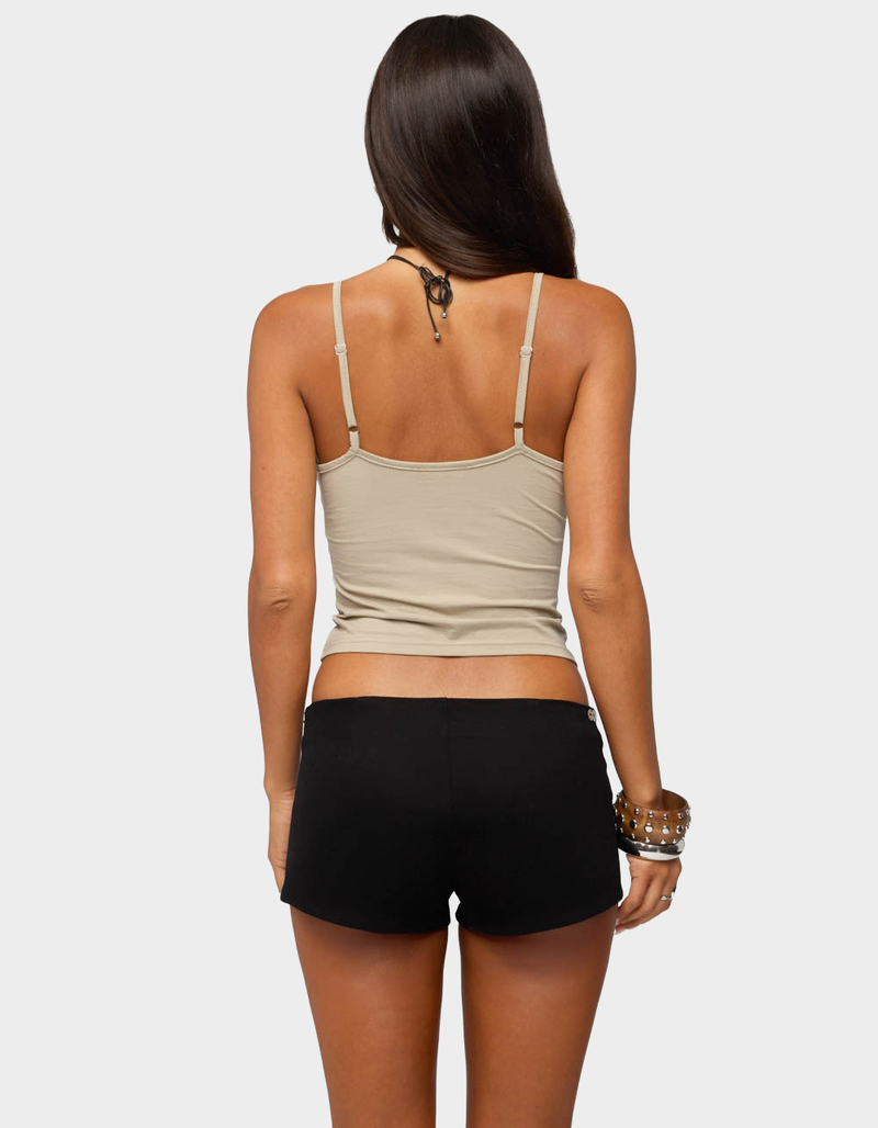 EDIKTED Zanna Keyhole Tie Front Tank Top image number 2