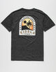 VISSLA Aloha Coast Mens Black T-Shirt image number 1