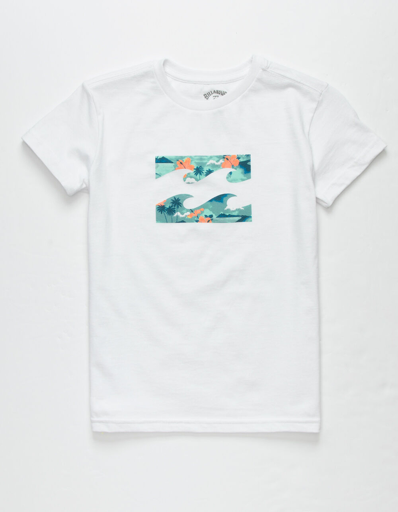 BILLABONG Team Wave Little Boys White T-Shirt (4-7) image number 0