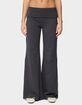 EDIKTED Wide Leg Foldover Pants image number 1