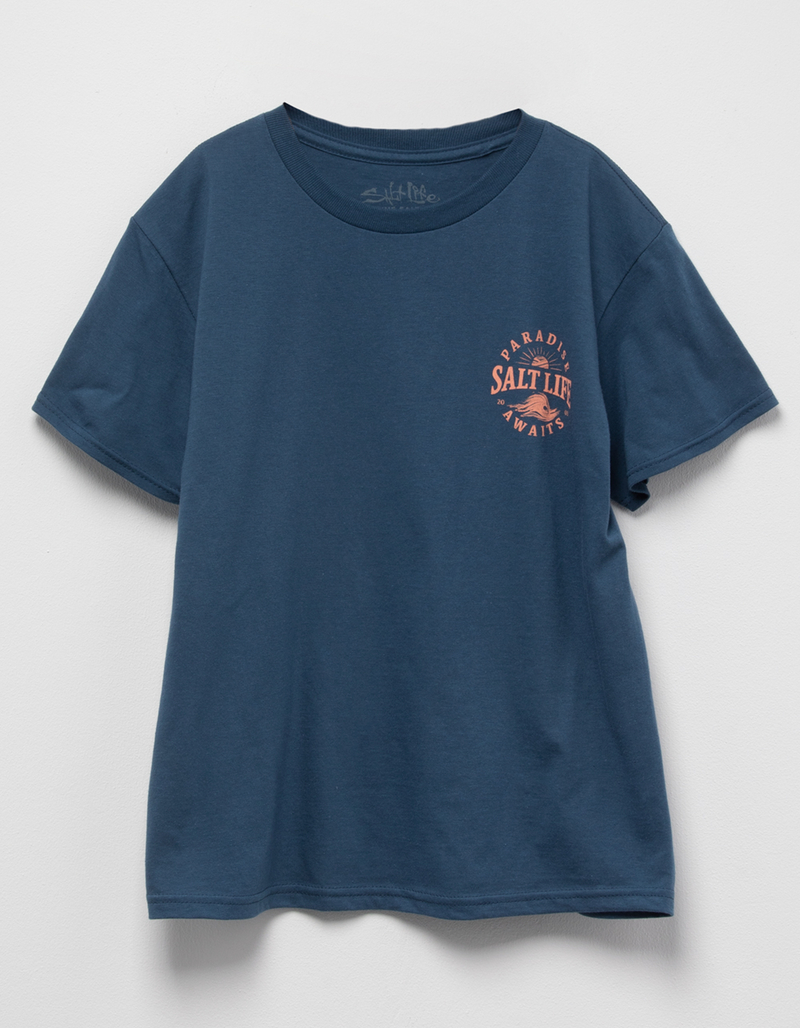 SALT LIFE Await Paradise Girls Tee image number 1