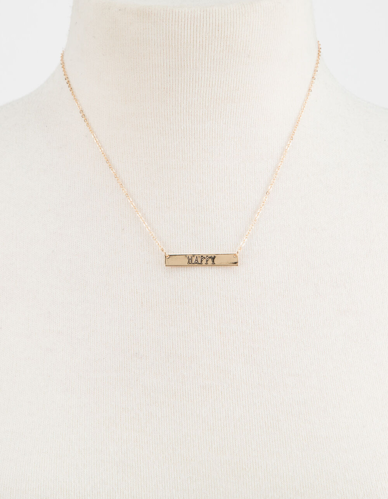 FULL TILT Happy Bar Necklace image number 1