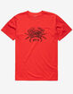 RVCA Krab Mens Red T-Shirt