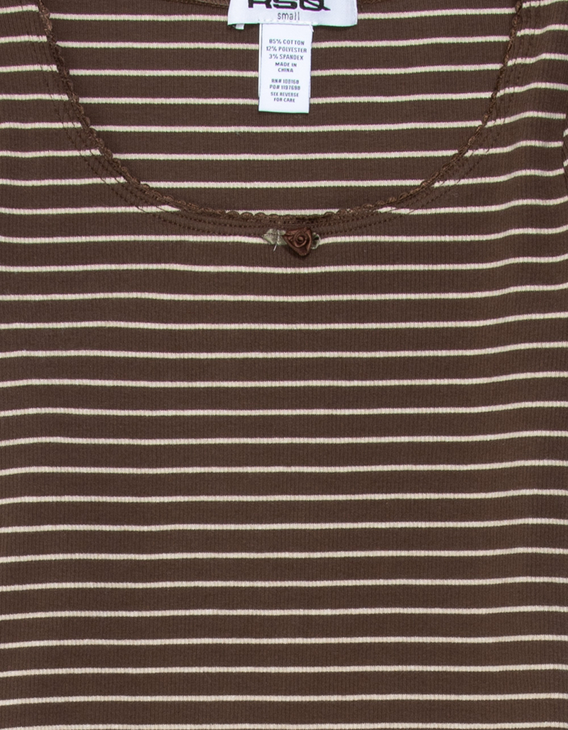 RSQ Girls Stripe Scoop Neck Top image number 1