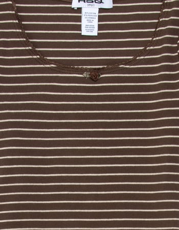 RSQ Girls Stripe Scoop Neck Top Alternative Image