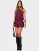 EDIKTED Fontella Ruffled Halter Neck Romper image number 4
