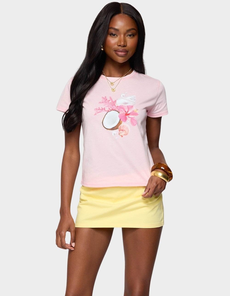 EDIKTED Ocean's Calling Coastal Tee image number 0