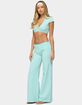 EDIKTED Wide Leg Foldover Pants image number 4