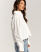 RSQ Womens Denim Crop Shirt image number 4