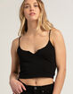 HEART & HIPS Womens Split Neck Cami image number 1