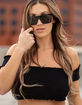 HEAT WAVE VISUAL Quatro Black & Gold Sunglasses image number 2