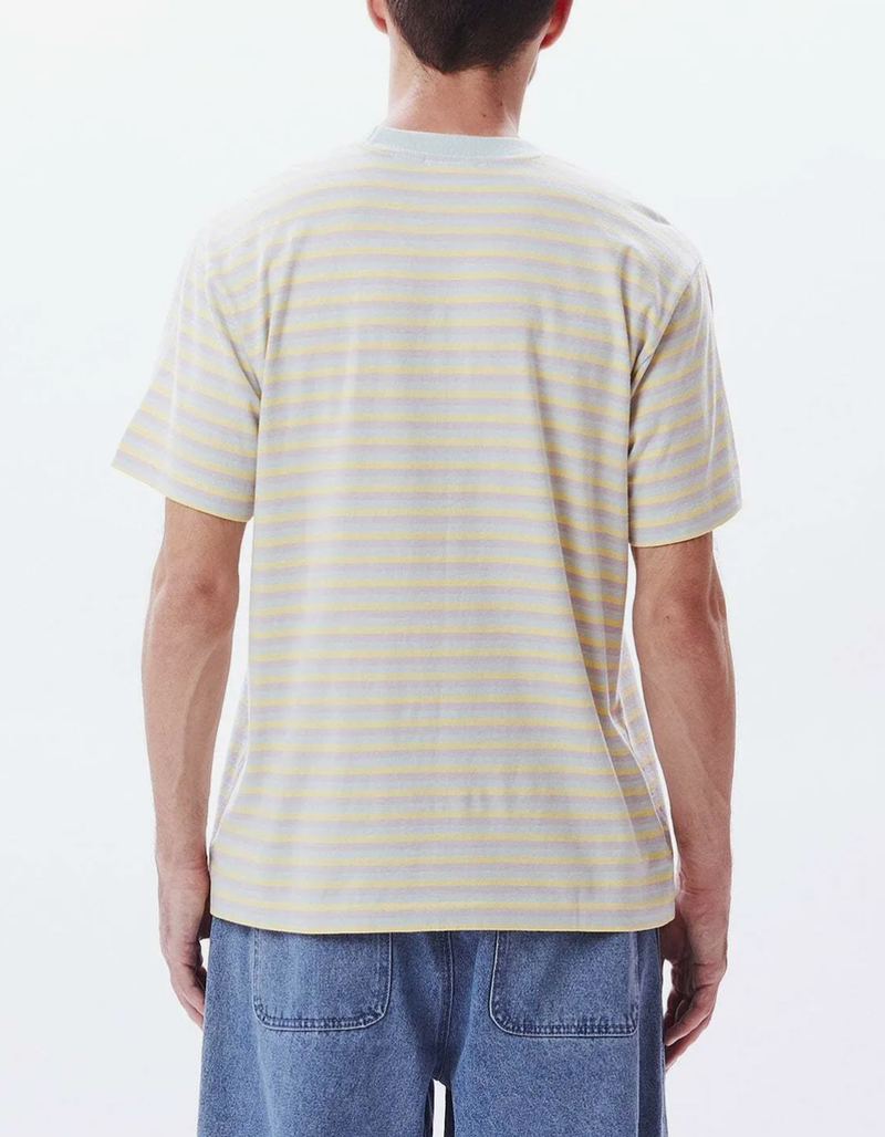 OBEY River Stripe Mens Pocket Tee image number 4