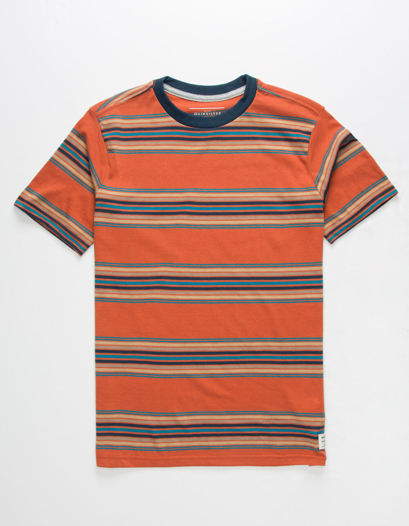 QUIKSILVER Coreky Black Stripe Boys T-Shirt image number 0