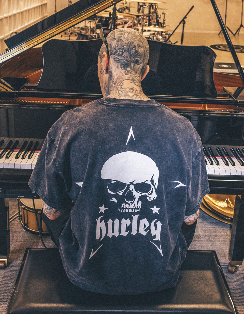 HURLEY x Travis Barker Skull Mens Tee image number 1