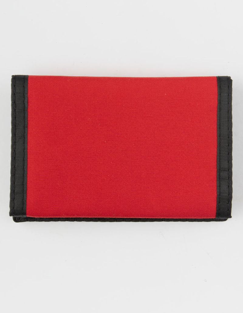 DICKIES Washed Nylon Red Trifold Wallet image number 2
