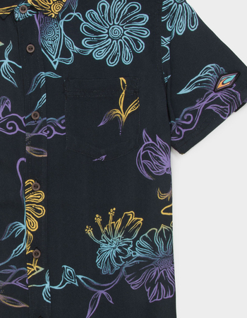 RIP CURL Floral Boys Button Up Shirt Alternative Image