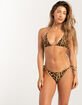 FULL TILT Leopard Tie Side Bikini Bottoms image number 1