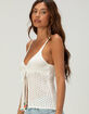 FULL TILT Womens Flyaway Beaded Sweater Cami image number 3