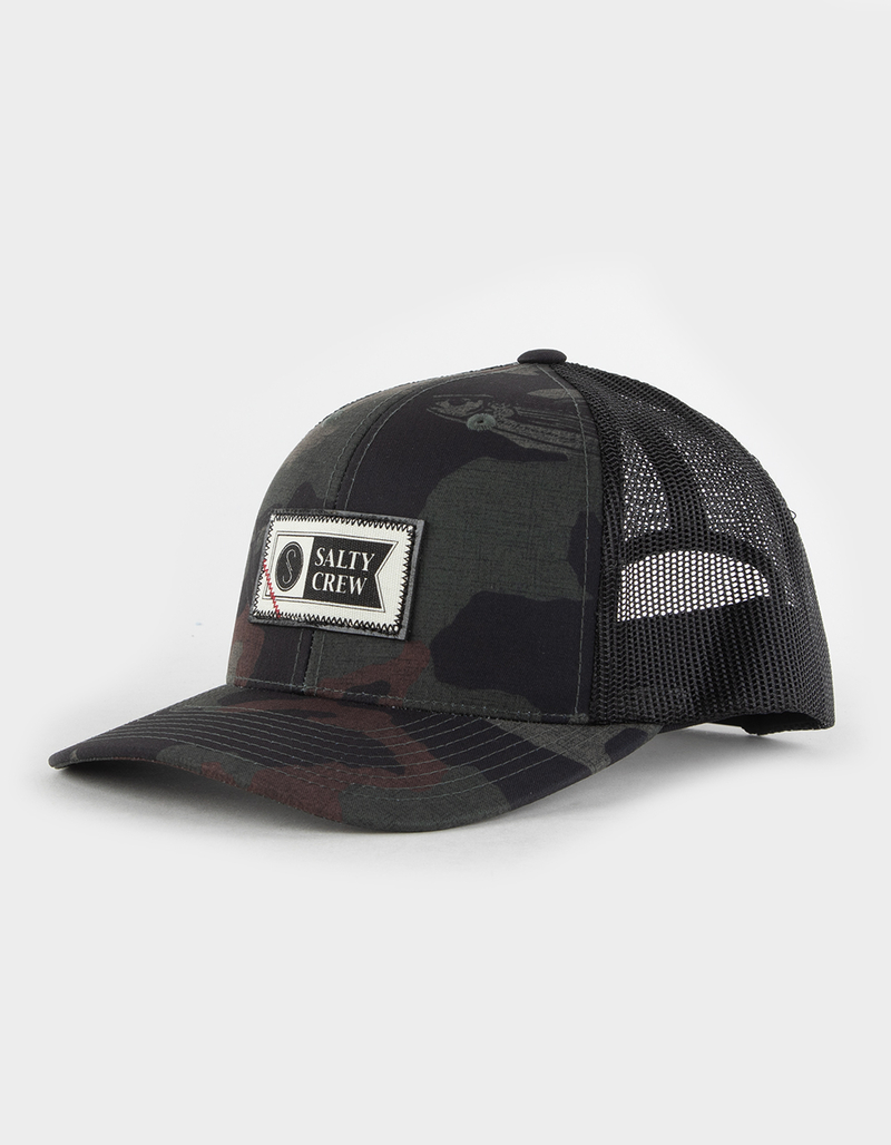SALTY CREW Topstitch Retro Mens Trucker Hat image number 0