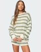 EDIKTED Amaris Oversized Striped Knit Sweater image number 1