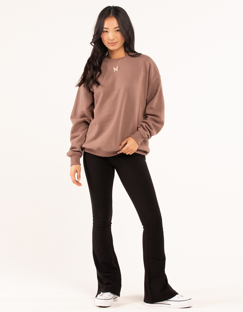 FULL TILT Essentials Womens Oversized Crewneck Sweatshirt image number 6