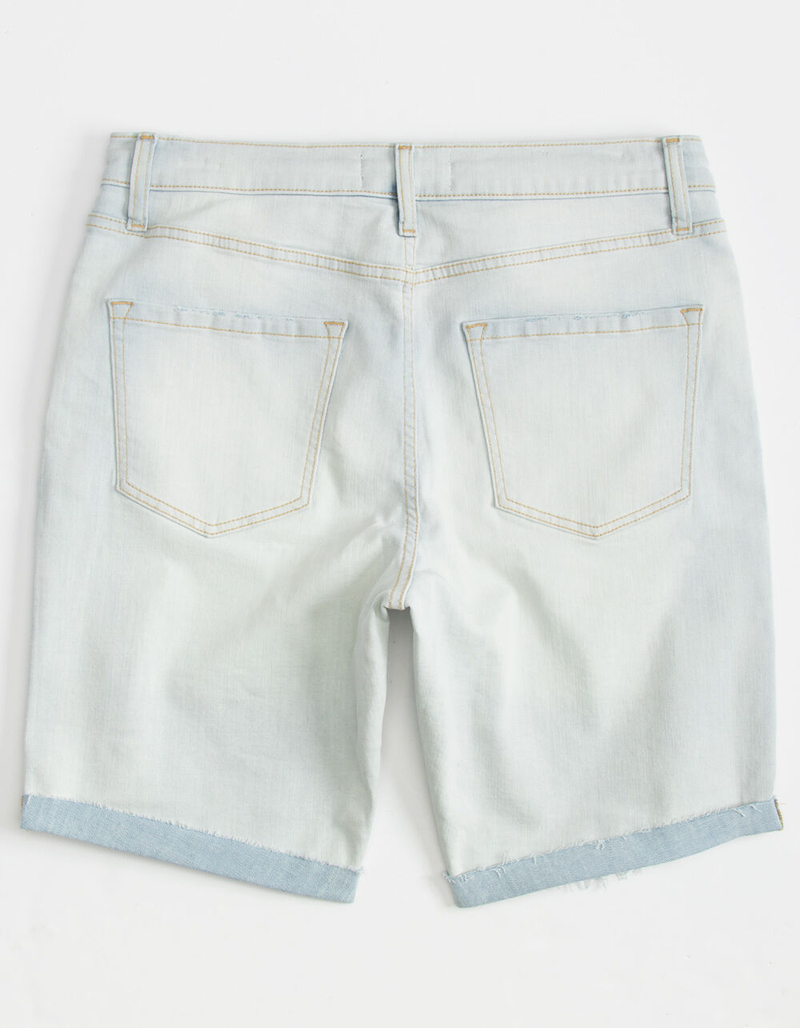 RSQ Destructed Cuffed Mens Denim Shorts image number 4