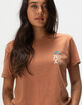 ROXY Painted Surf Womens Boyfriend Tee image number 2