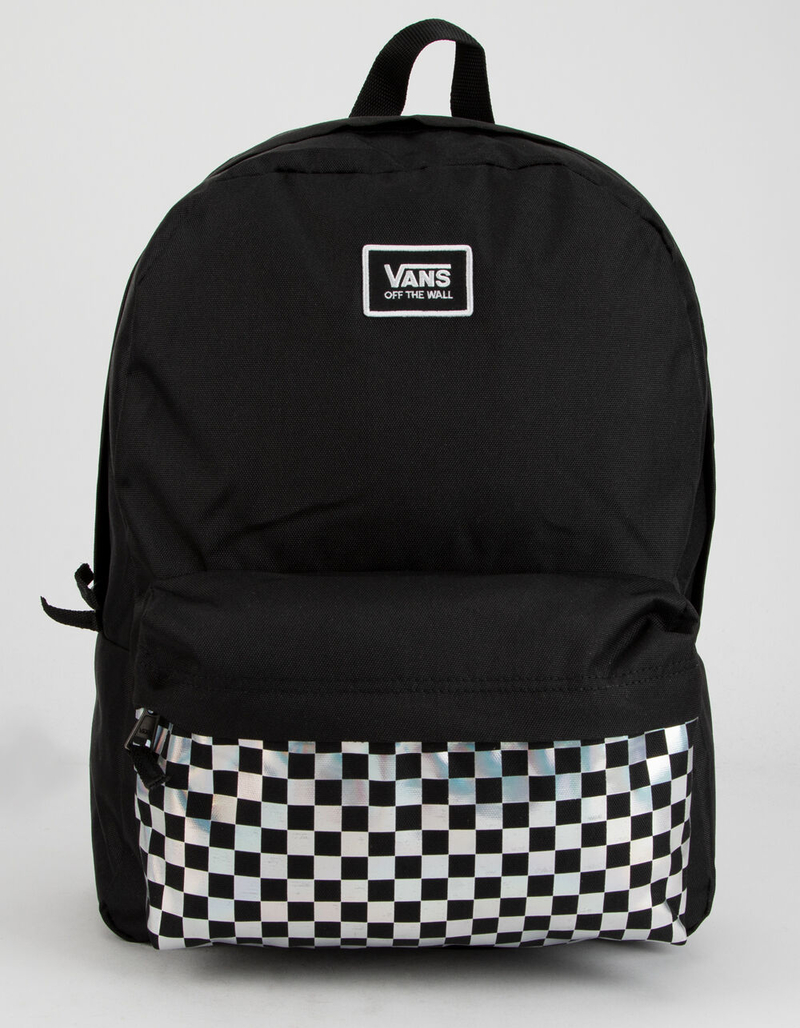 VANS Classic Realm Iridescent Check Backpack image number 0