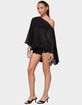 EDIKTED Sheer Chiffon Asymmetric Poncho image number 4