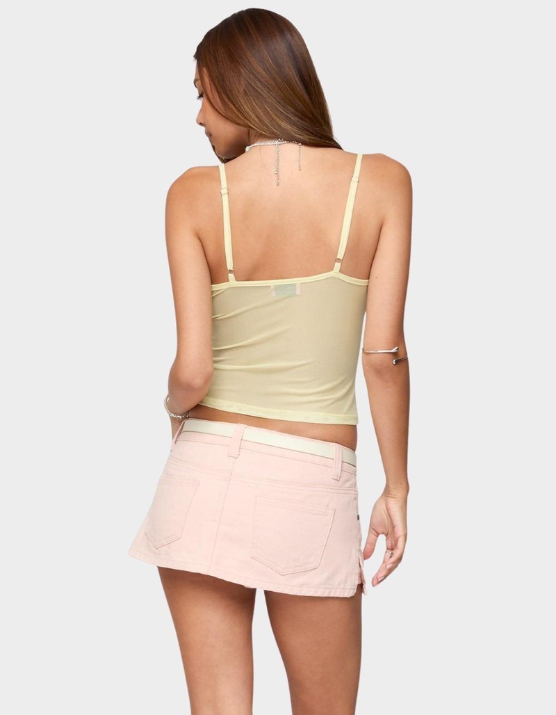 EDIKTED Alanah Flower Cut Out Mesh Top image number 2